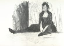 Frau in festlicher Robe