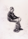 Musiker mit Tambourin