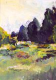 Landschaft mit Lichtung