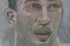 W. Klitschko - Acryl auf weißem Zeichenpapier - 39 cm x 56 cm