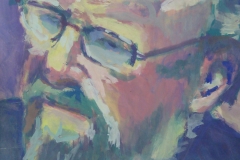 Wolfgang Thierse - Acryl auf naturweißem Zeichenpapier - 36 cm x 44 cm